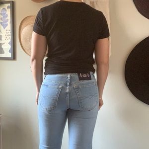 Y2K l.e.i. Low rise flares